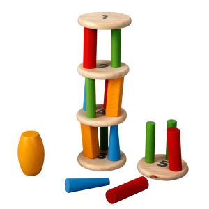 PLAN TOYS Drewniana wieża równoważnia