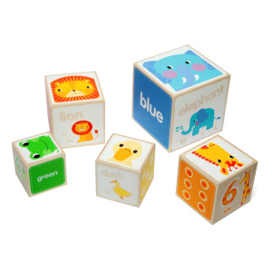 TIDLO Drewniana wieża edukacyjna Zwierzątka - 104cm