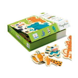 DJECO Drewniane puzzle magnetyczne - Szalone Zwierzątka