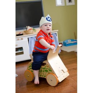 WEEROL Drewniany wózek, jeździk i taczka 3w1 Animals