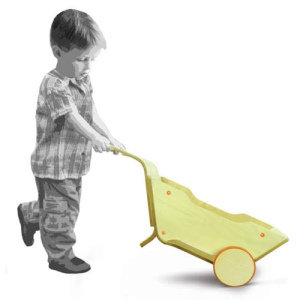 WEEROL 3w1 Drewniany wózek, jeździk i taczka - Weebra