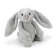 JELLYCAT Szary króliczek Bashful Bunny (średni) 