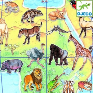 DJECO Puzzle "Zwierzęta świata" - 100 elementów