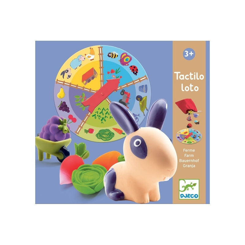 DJECO Gra Lotto sensoryczne "Farma" 
