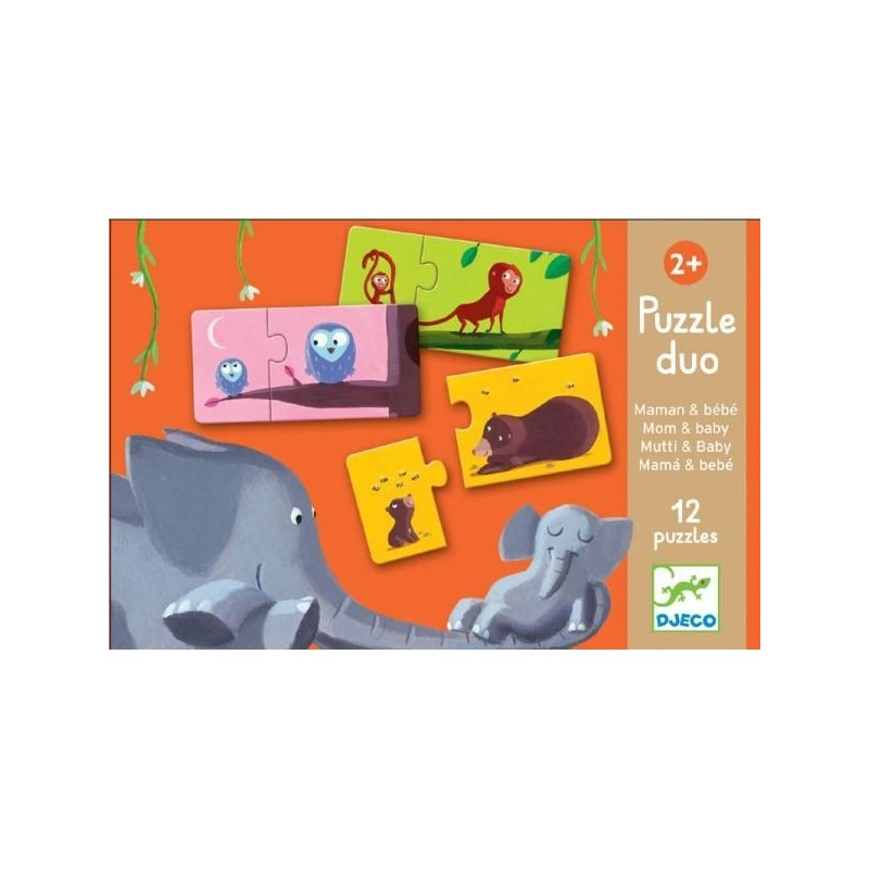 DJECO Puzzle Duo Mama i jej dziecko