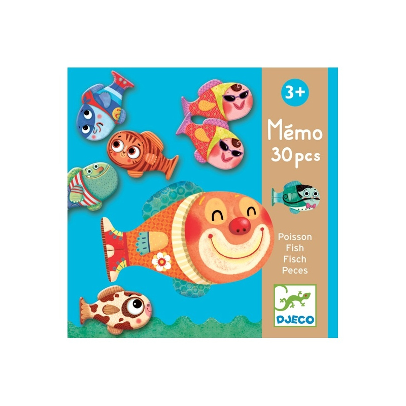 DJECO Gra pamięciowa Rybki
